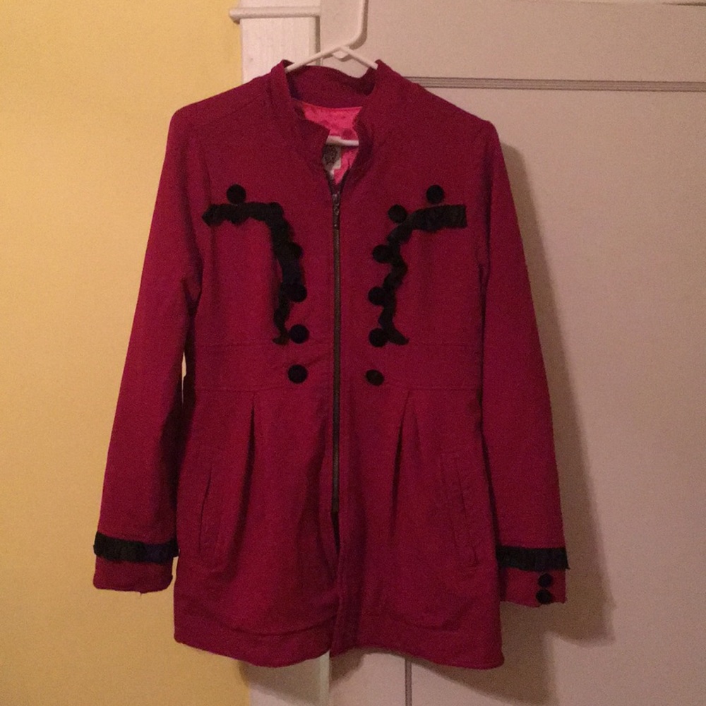 Super cute Red and Black Coat